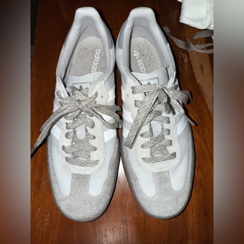 Adidas Light Gray Athletic Shoes